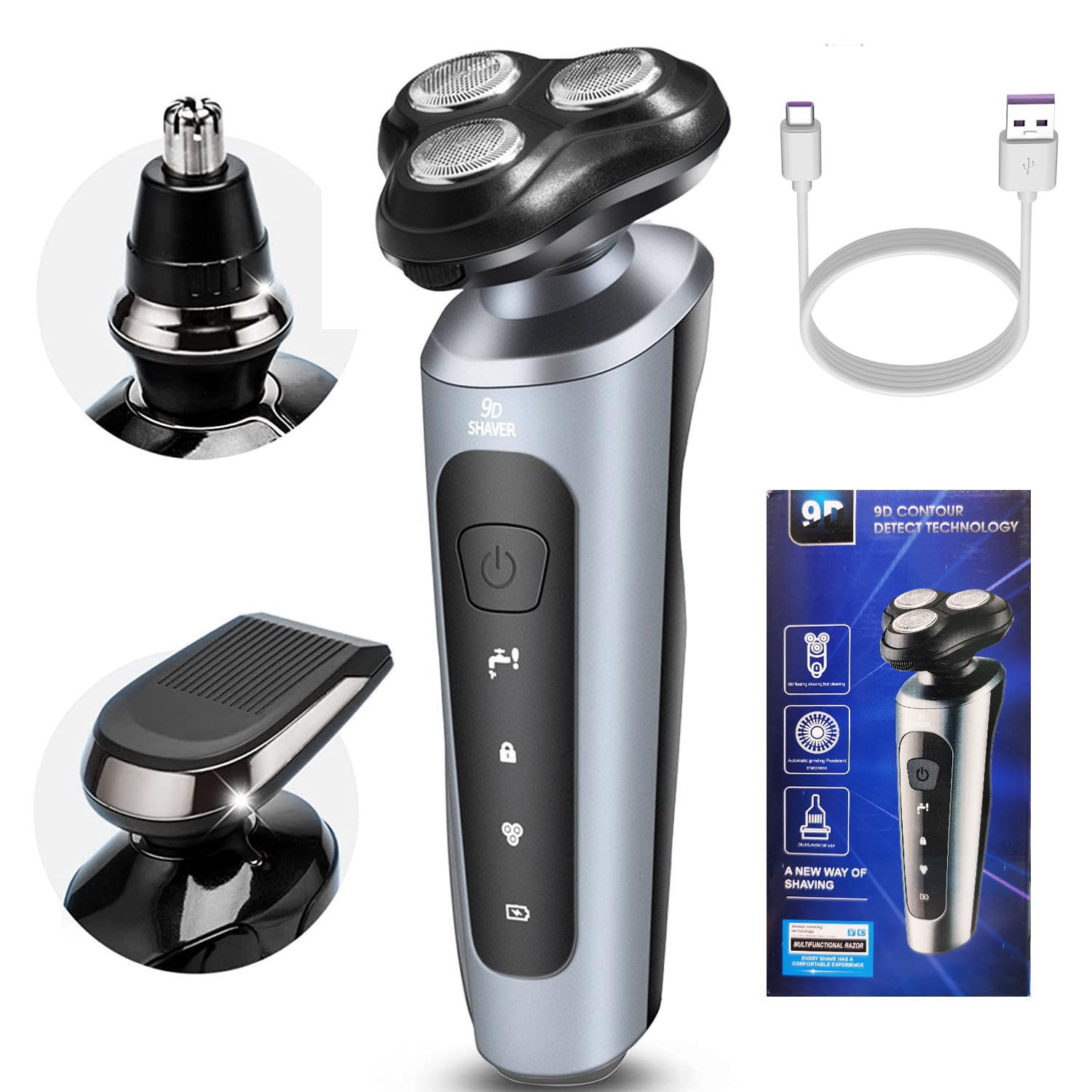 Men Grooming Full Body - New Man Elektrisch Scheerapparaat USB Oplaadbaar