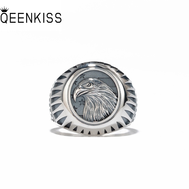 Men'S Grooming Set Gift - QEENKISS 925 Sterling Zilver Vintage Eagle