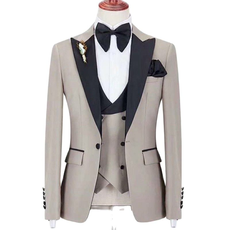Men'S Grooming Pictures - Real Picture Beige Mannen Avondjurk Toast