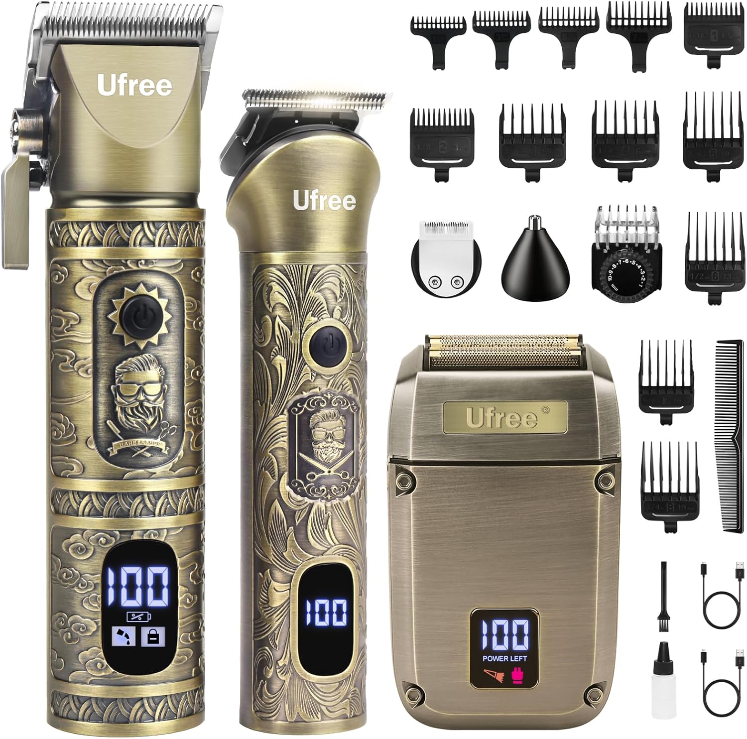 Men'S Grooming Images - Baardtrimmer Haarknipmachine voor mannen, draadloze elektrische