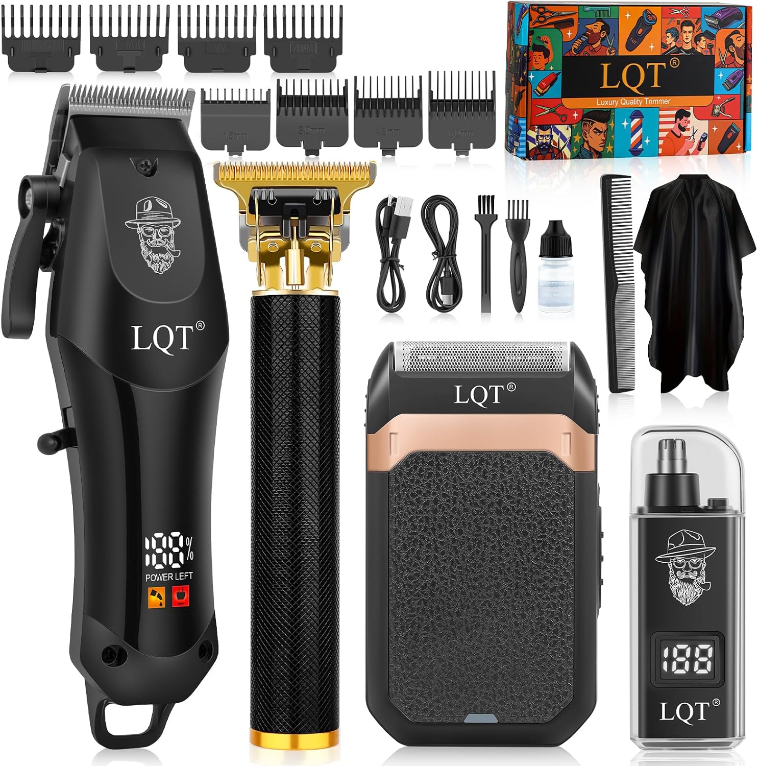 Men'S Grooming Images - 4-in-1 draadloze verzorgingsset voor mannen: tondeuse,