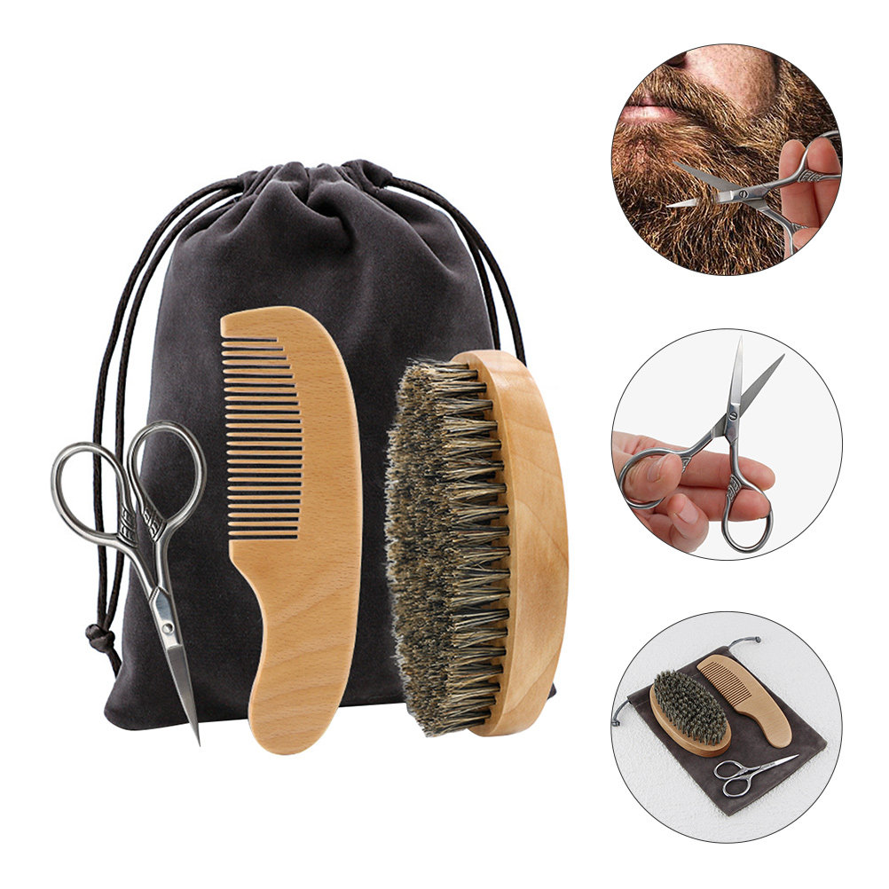 Men'S Grooming Set Gift - 1Set Professionele Baardverzorgingsset voor Mannen Inclusief