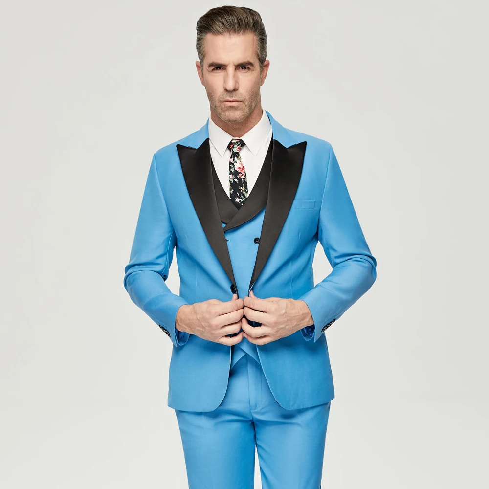 Blauwe Herenpakken 3-delig Her - Men'S Grooming Studio recensie en prijs