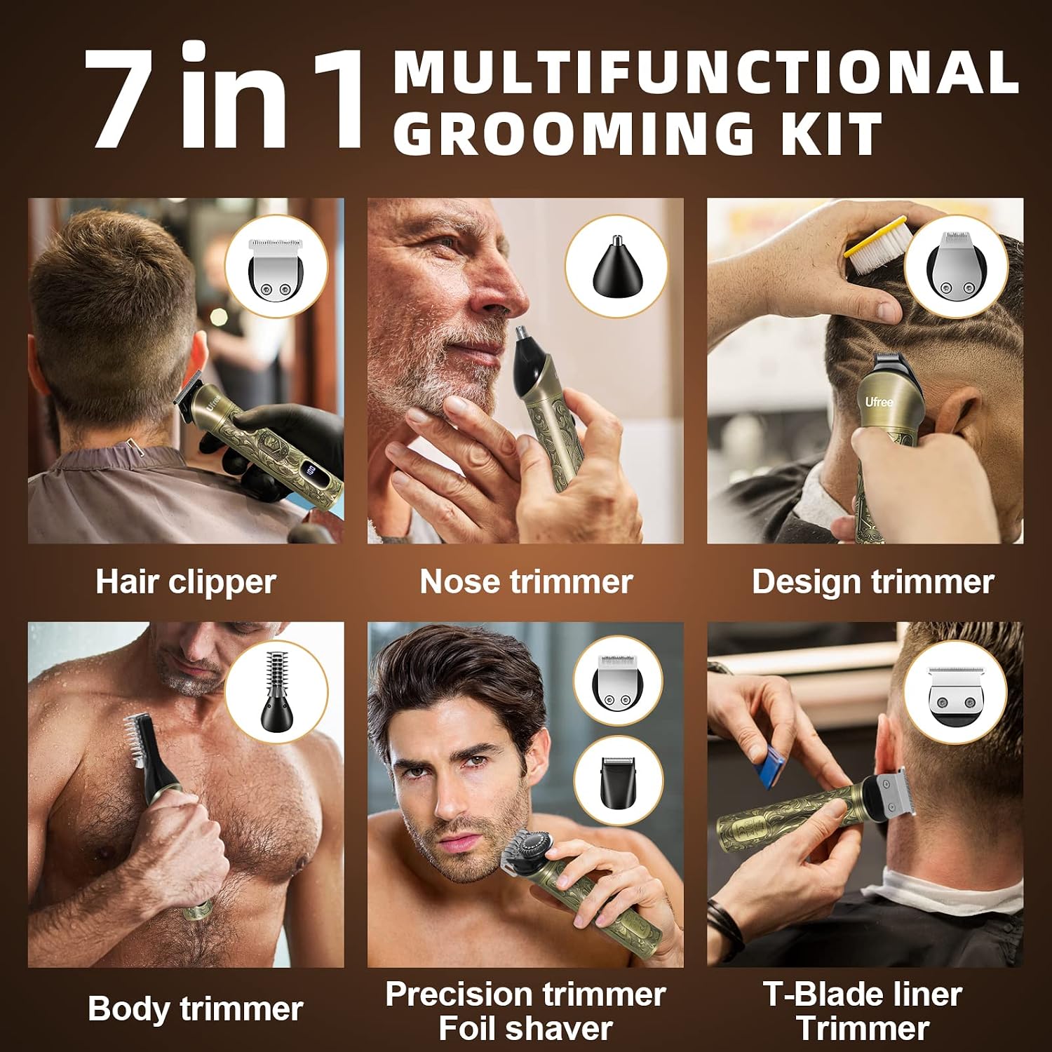 7-in-1 baardtrimmer, elektrisc - Men'S Grooming Images recensie en prijs