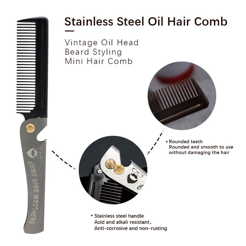 Opvouwbare haarstylingkam voor - Men Grooming Home recensie en prijs