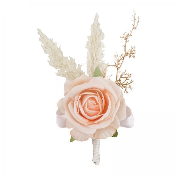 Elegante roos boutonniere hand - Men Grooming Home recensie en prijs