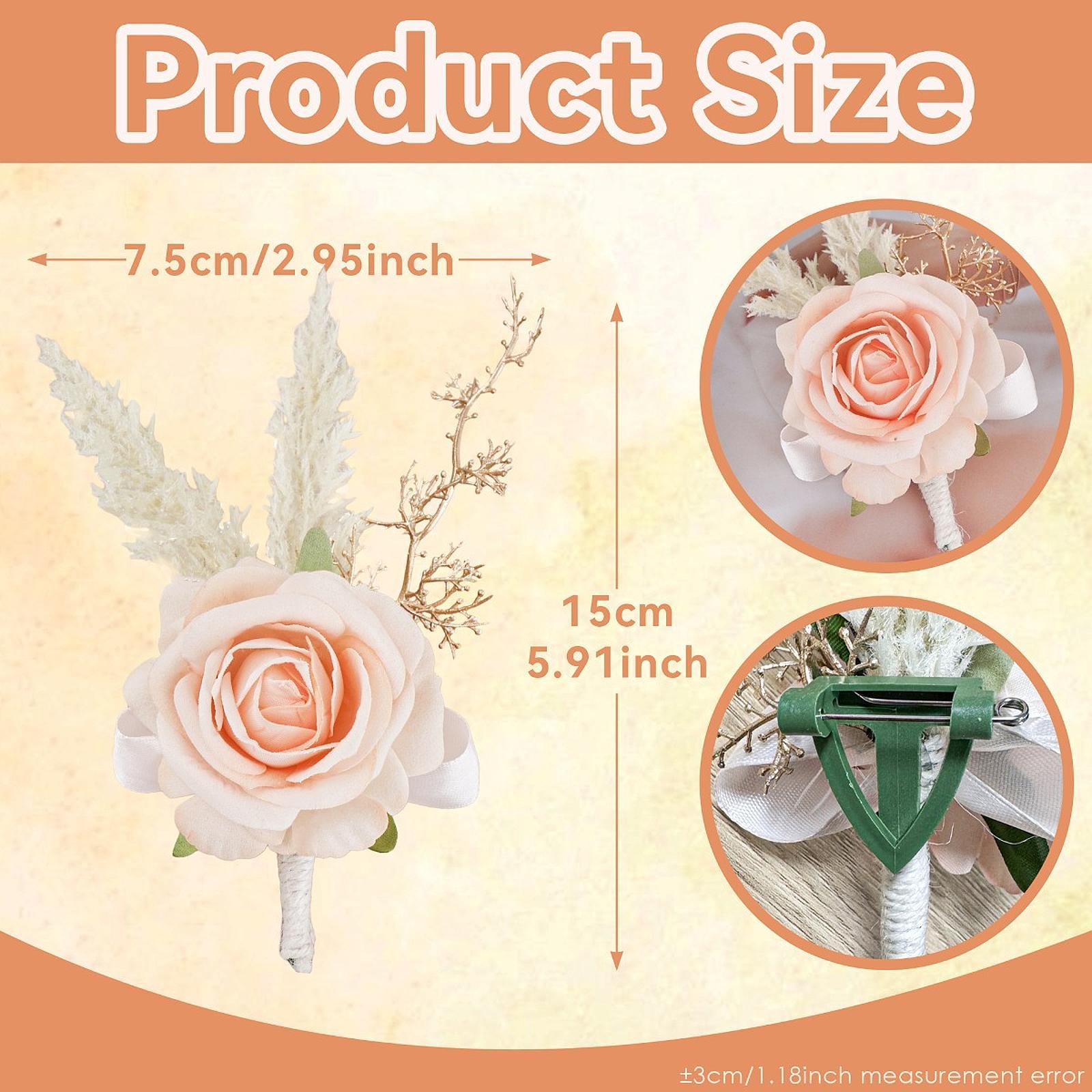 Elegante roos boutonniere hand - Men Grooming Home recensie en prijs