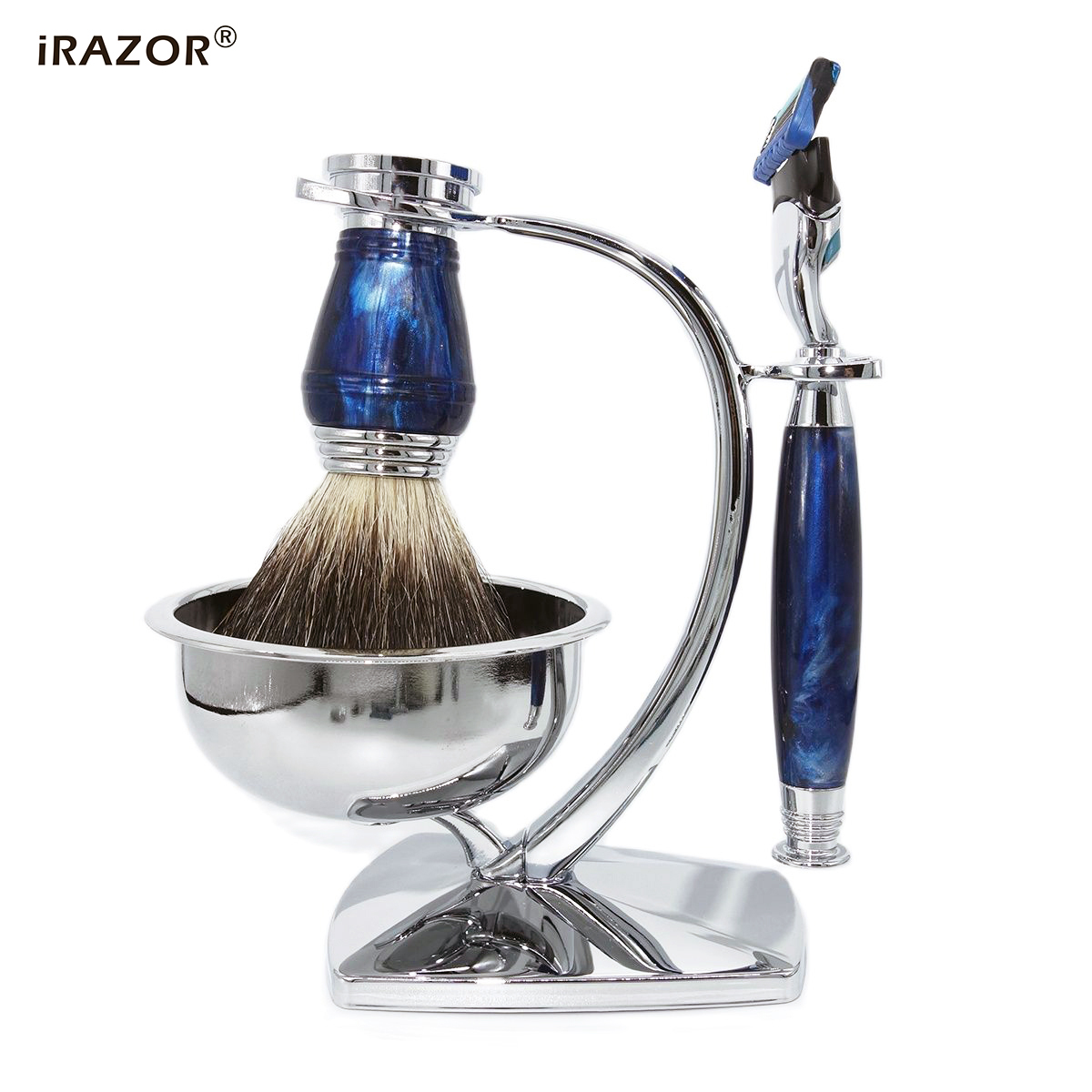 iRAZOR Royal Blue Luxe Scheers - Men'S Grooming Set Gift recensie en prijs